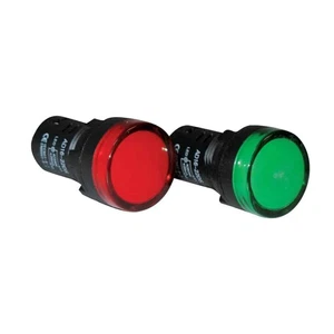 **10 PCS** LED Indicator Light Signal 230V AC/DC  Red & Green - FREE SHIPPING - Picture 1 of 1