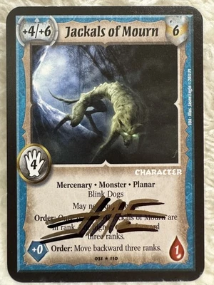 🧨 RARO: Chacales de Duelo - Señor de la Guerra CCG - Artista SOMBRA Firmado - EL Jason Engle Foto 1 de 4