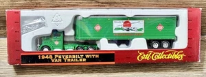 ERTL 1948 PETERBILT VAN TRAILER RAILWAY EXPRESS TRACTOR TRAILER 1:87 HO SEALED - Picture 1 of 4