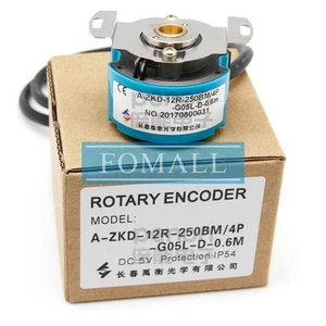 1Pcs New Rotary encoder A-ZKD-12R-250BM/4P-G05L-D-0.6M - Picture 1 of 2
