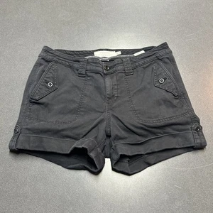 Torrid Black Dressy Shorts Rayon Blend Tailored Size 12 Roll Tab - Picture 1 of 5