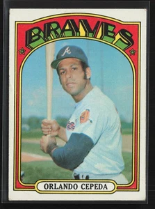 1972 Topps #195 Orlando Cepeda Atlanta Braves VG - Picture 1 of 2