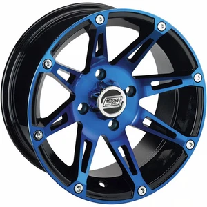 Moose 387X Wheel - 14x8 - 4+4 Offset - 4/136 - Blue ATV/UTV 387MO148136BWB4 - Picture 1 of 4