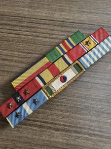 WWII to 1960s US Marine Korea War Vietnam Cold War Era Ribbon Bar L@@K!!! - Bild 1 von 2