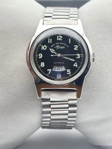 VINTAGE WEST END WATCH CO AUTOMATIK SCHWEIZER HERREN SCHWARZES FARBENZIFFERBLATT | S-4289 - Bild 1 von 12