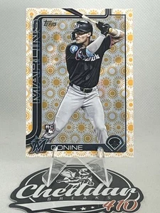 2025 Topps Serie 2 Holiday Sun RC Griffin Conine Miami Marlins - Imagen 1 de 2