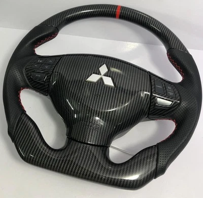Carbon-Fiber Steering Wheel for Mitsubishi Lancer / Evo 7-10 / Ralliart | AUTO - Image 1 of 4