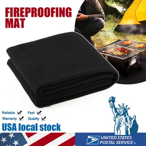 Outdoor Grill Under Grill Mat Fireproof Premium Fire Pit Mat Protector 1MX1M - Picture 1 of 19