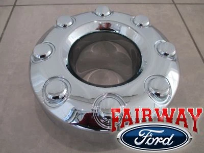 Оригинальные хромированные колпаки для колес Ford 05–16 Super Duty F-350 полный привод передние двойные - Изображение 1 из 4