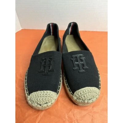 Tommy Hilfiger Women's Peanni2 Ballet Flat Espadrille - SZ 8 Black - Image 1 of 4