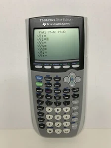 Texas Instruments TI-84 Plus Silver Edition Graphing Calculator w/ Cover Tested - Picture 1 of 4
