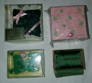 Lot Delta Zeta Sorority Soap Memo Box Pin Pillow and Scented Sachet - Picture 1 of 1