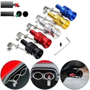 S/M/L/XL Turbo Sound Whistler Blow Pop Off Pfeife Universal für Auspuff Endrohr - Picture 1 of 27