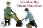 HO scale SHOESHINE Boy shining Shoes finished 1/87 scale SET sidewalk detailing