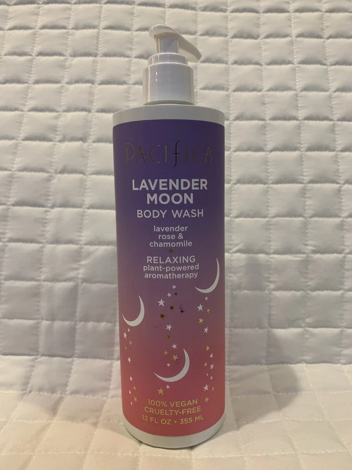 NEW Pacifica Lavender Moon Body Wash Lavender Rose Chamomile Relaxing 12 oz  - Image 1 of 3