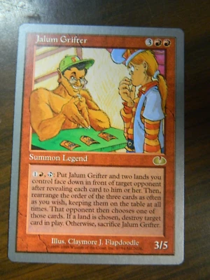 MTG Unglued Jalum Grifter Red Rare (#47) Excellent - NM Cond - Image 1 of 2