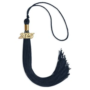 Endea Graduation Navy Blue Tassel With Gold Date Drop - Picture 1 of 21