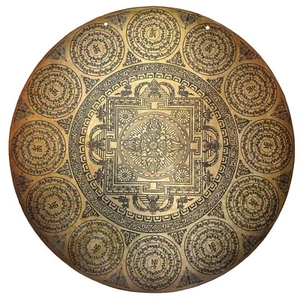 19 Zoll große handgefertigte Wind Yoga Feng Gong Tibetische Klangheilungstherapie Nepal - Bild 1 von 4