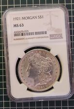 1921 Morgan Dollar MS-63 NGC