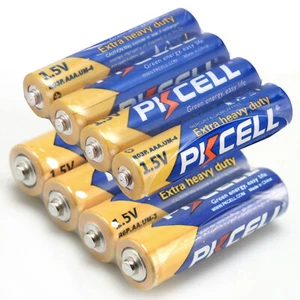 Combo 16pcs Super Heavy Duty AA/AAA Batteries 1.5V R03P R6P UM4 UM3 Zinc-Carbon - Picture 1 of 3