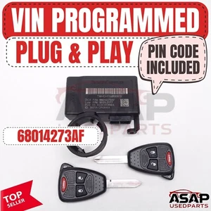 🌶️ VIN PROGRAMMED PLUG & PLAY IMMOBILIZER DAKOTA DURANGO ASPEN 68014273AF 🌶️ - Picture 1 of 10