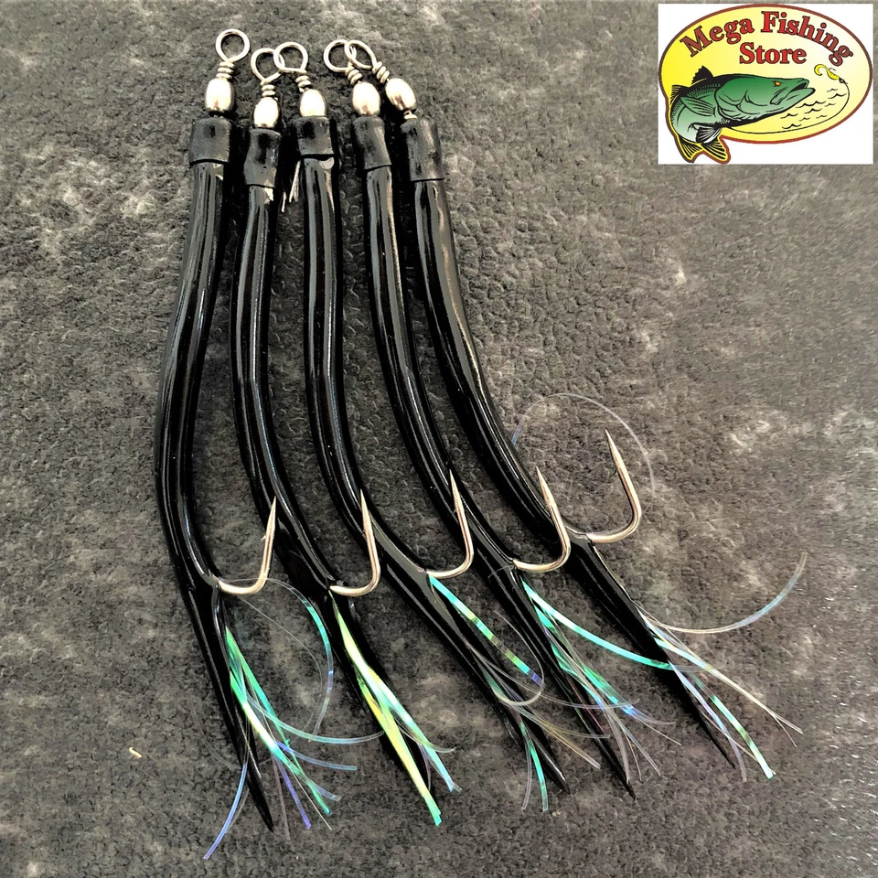 FLADEN Gummimak Gummi Makk Mack Mac Norwegen Vorfach Gummimakk Dorsch Beifänger - Bild 1 von 1