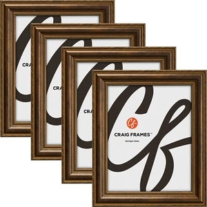 Cornice per foto bronzo invecchiato Victoria, 1,37", taglie comuni 4x5-24x36, confezione da 4 - Foto 1 di 8