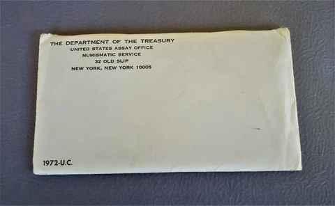 1972 OGP - P D S - 11 COINS US MINT SET in Envelope ~ Estate Coins Rare Unopened Cover