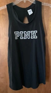 Victoria’s Secret Open Back Tank Top Black Size Medium - Picture 1 of 4