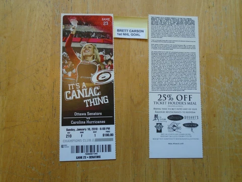 Brett Carson  1st NHL Goal  Carolina Hurricanes Cover
