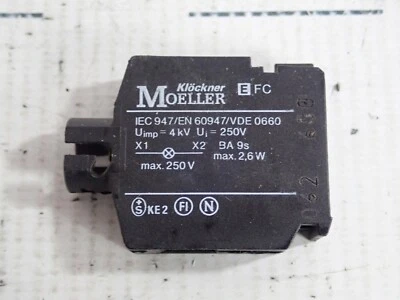 KLOCKNER MOELLER E FC LAMP SOCKET 300V AC 2,6W MAX LAMP 130V - Image 1 of 4