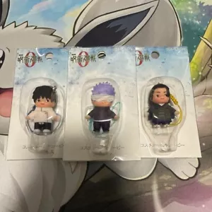 Jujutsu Kaisen Kewpie figure strap key chain Gojo Okkotsu Geto Lot 3 set m582 - Picture 1 of 3