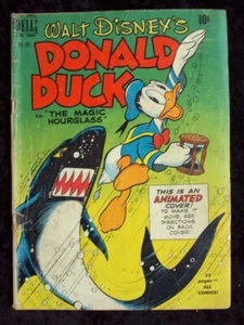 FOUR COLOR #291 DONALD DUCK AND THE MAGIC HOURGLASS 1950 GOLDEN AGE DELL BARKS - Picture 1 of 2