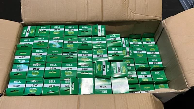 80 x Bell E27 25W Tough Lamp 240v Festoon Lighting Pearl Bulb - Outdoor Lighting - Image 1 of 4