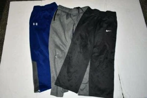 Youth Nike Under Armour YS Lot of 3 Athletic Pants (Multicolor) Nike & Under Arm - Picture 1 of 8