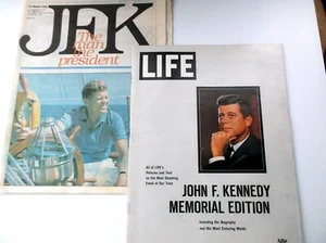 Vintage 1963 Life y 1979 Boston Globe John F Kennedy     - Imagen 1 de 12