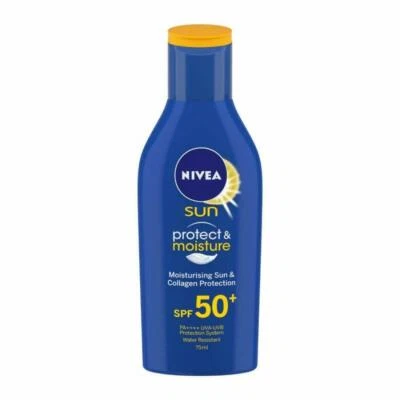 NIVEA Sunscreen Lotion, Sun Protect and Moisture (SPF 50), 75 ml - Image 1 of 3