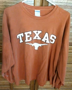 Maglione maglia manica lunga Texas Longhorns uomo 3XL arancione - Foto 1 di 5