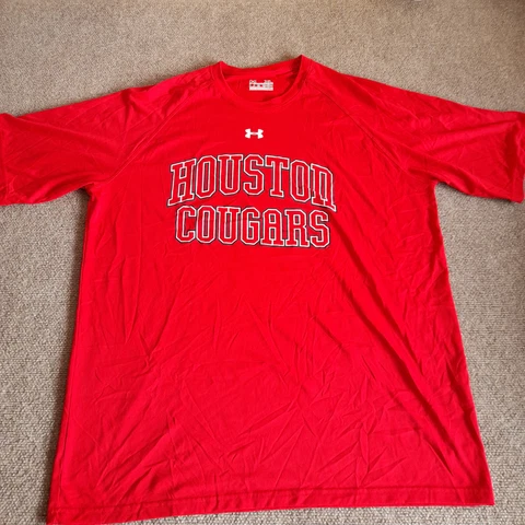 Houston Cougars Shirt Adult XL Under Armour Loose Heatgear NCAA Football Men Cover