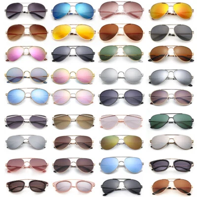 Gafas de sol de aviador polarizadas con tonos para mujer y hombre estuche espejado de conducción vintage Foto 1 de 4