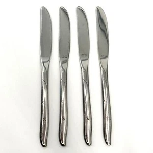 MARCREST Set of 4 Atomic Starburst MCM Dinner Knife Stainless Made in the USA - Picture 1 of 5