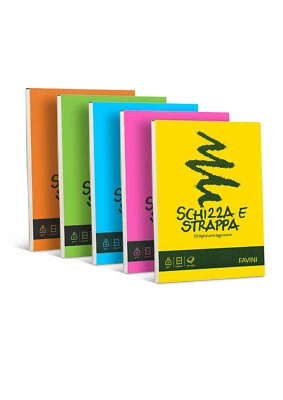 Blocco Schizza e Strappa A5 cm. 21x14,8 Favini 55 gr./m2 - 1 pz.