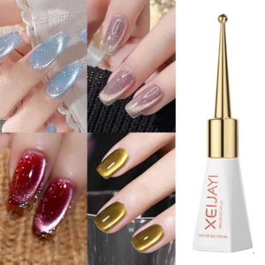 Magnetic Nail Polish Cat's Gel Eye Aurora Crystal Reflective Glitter Varni ❥ - Picture 1 of 40