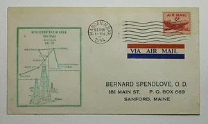 1954 FDC First Flight 6c Airmail Mandan ND to Billings MT - Picture 1 of 2