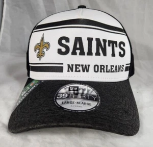 New Orleans Saints New Era Onfield Sideline 39Thirty Flex Fit Black hat cap L/XL - Picture 1 of 12