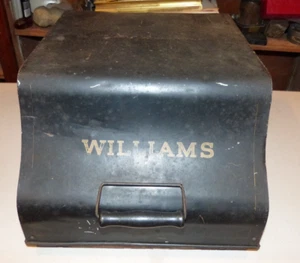 Antique  Williams No 4  Typewriter W Metal Case Derby , Connecticut   - Estate - Picture 1 of 23