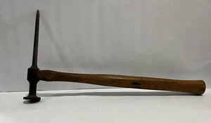 VTG. Snap-on Tools USA Long Wood Handle Picking Auto Body Hammer BF614 - Foto 1 di 8