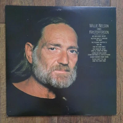 1979 Willie Nelson Sings Kristofferson Record 12" Vinyl LP 33 RPM JC 36188 Foto 1 de 4