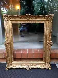 Marco de Pintura J. RUIZ VERNACCI MADRID Oro Dorado Estilo Rococó - Imagen 1 de 12