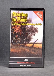 William Palluth Workshop in Oils: Starting To Paint VHS Sketch Included, Vintage - Picture 1 of 3